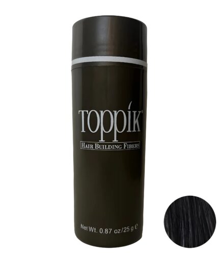 پودر پر پشت‌ کننده مو 25 گرمی رنگ مشکی – برند تاپیک | ساخت آمریکا | عرضه انحصاری توسط شرکت فریتو